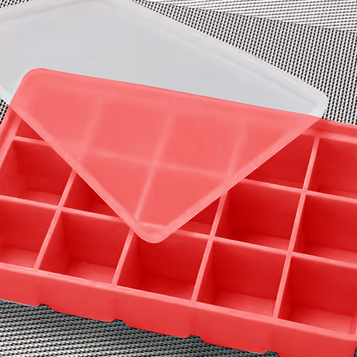 Kit 3 Formas De Silicone Gelo Flexível Sobremesas Com Tampa