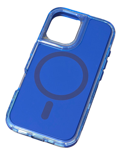 Funda , Carcasa Uso Rudo Magsafe Con Mica Para Iphone Azul Iphone 16 Pro Max