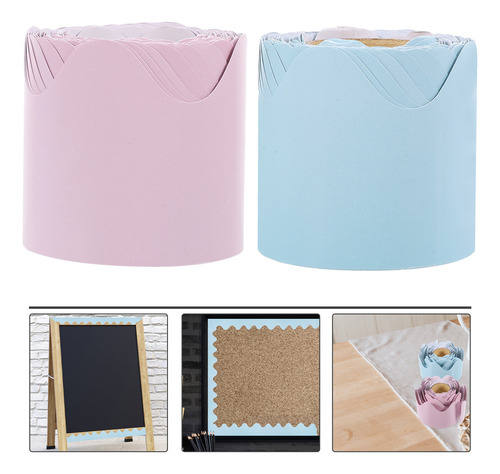 Pegatinas Para Aula, Tablero De Anuncios Con Borde Azul, Dec