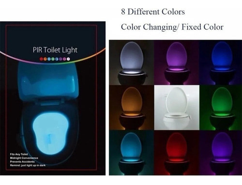 2pcs Lámpara Led Luz Nocturna Sanitario Toilet Inodoro Wc
