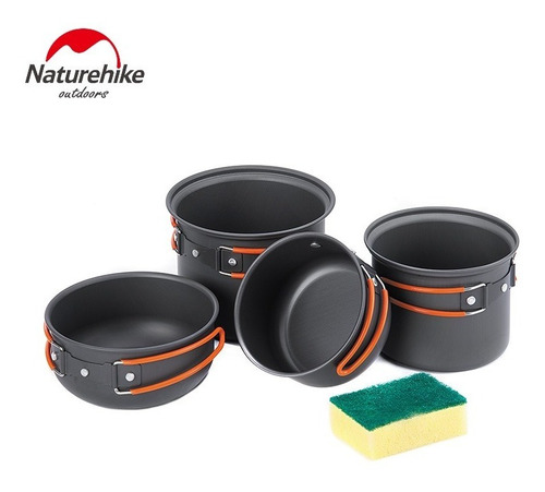 Imagen 4 de 7 de Naturehike - Kit De Ollas De Camping 2-3 Personas