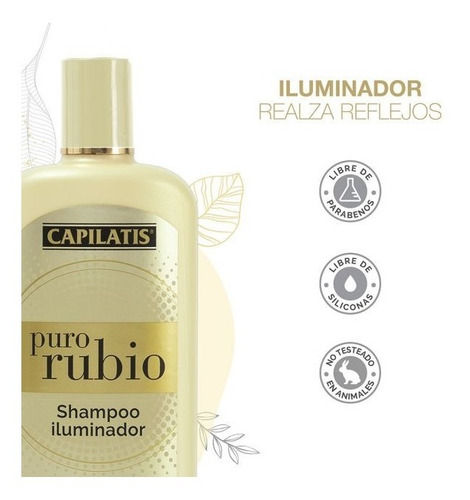 Capilatis Shampoo Iluminador Puro Rubio X 420 Ml
