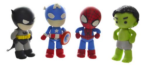 Spiderman, Hulk, Capitán América, Batman Porcelana Fria Rojo Spiderman