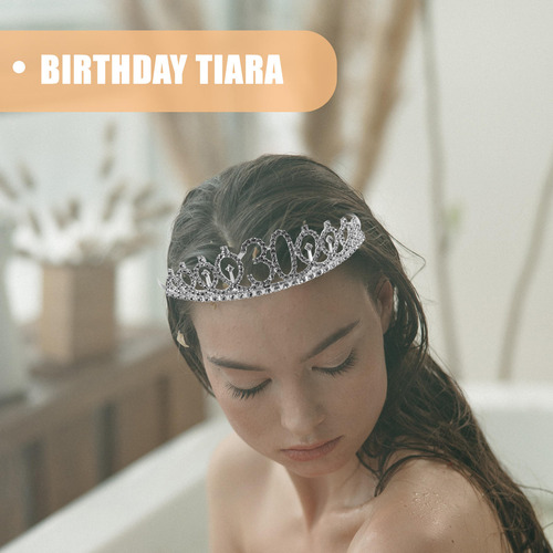 Diadema De Cumpleaños Con Diamantes De Imitación De Cristal