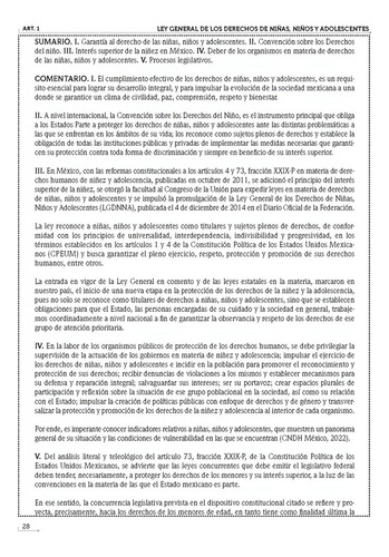 Ley General De Los Derechos De Niñas, Niños Y Adolescentes Comentada 2024. Índice Tematizado, Latinismos, Referencias Bibliográficas Y Legislación Complementaria En Materia Civil