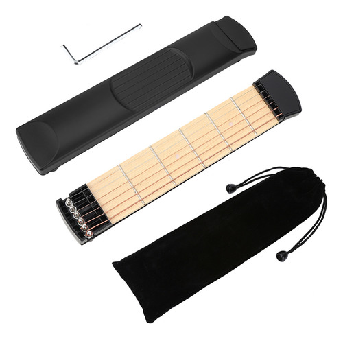 Nueva Guitarra De Bolsillo Portátil De 6 Trastes Para Mano I