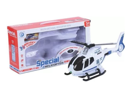 Juguete Helicóptero Special Pilas Luz Y Sonido Caja