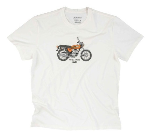 Imagem 1 de 2 de Camiseta Graphic Masculina Vintage Cg 125 Honda Moto Oficial