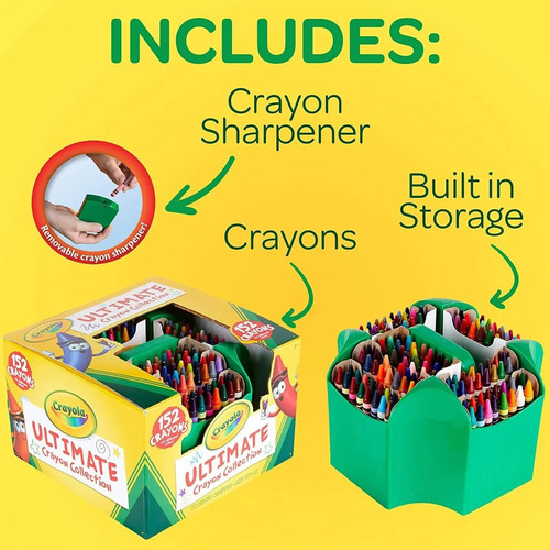 Crayola Ultimate Crayon Collection 152 Crayolas Premium (Usado)