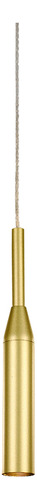 Pendente Tubo 17xø2,5cm Alumínio Dourado Pd1818