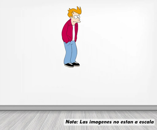 Vinil Sticker Pared 30cm Lado Futurama Modld 0017