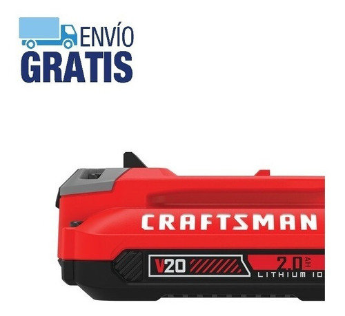 Batería De Ion Litio De 20v De 2.0ah Craftsman Cmcb202