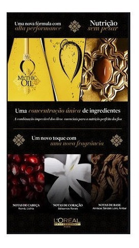 Imagem 3 de 4 de Tratamento Profissional Masc Mythic Oil 200ml Cab. Grossos