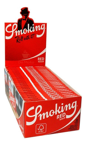 Caixa De Seda Smoking Red Regular