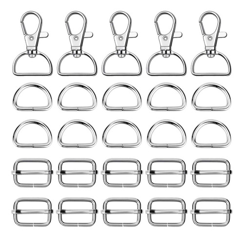 Juego De Herrajes For Bolsos, Hebillas Deslizantes, Cierres