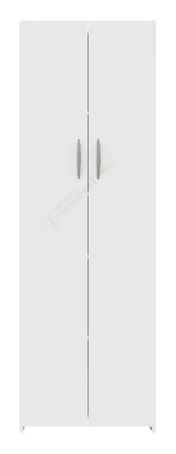 Armario alto despensero melamina blanco, de 180x79x42cm de 2 puertas.