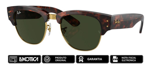 Oculos Original Ray-ban Mega Clubmaster Rb0316s 990/31 53-21