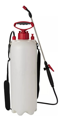 Pulverizador Manual 10l Com Compressão Prévia Branco Motores