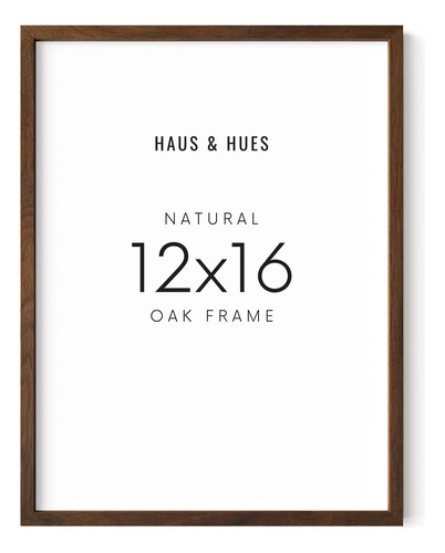 Haus And Hue Marco Madera Natural Nogal Juego 1 12 X 16 