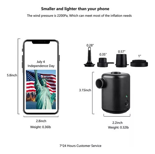 Nuevo Colchón Inflable Portátil Del Compresor De La Mini