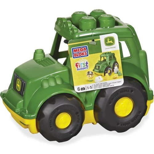 Tractor De Juguete Mega Bloks John Deere Lil' Con 1 Figura