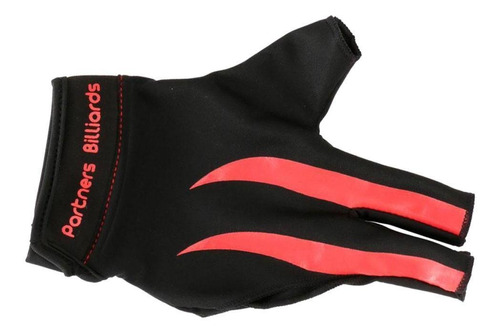 Guantes De 3 Accesorio De Billar Negro Rojo Como Se Describe