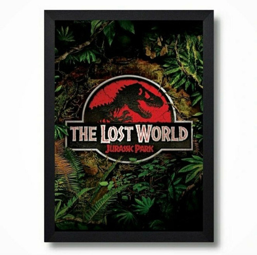 Cuadro The Lost World Jurassic Park Marco Con Vidrio 35x50
