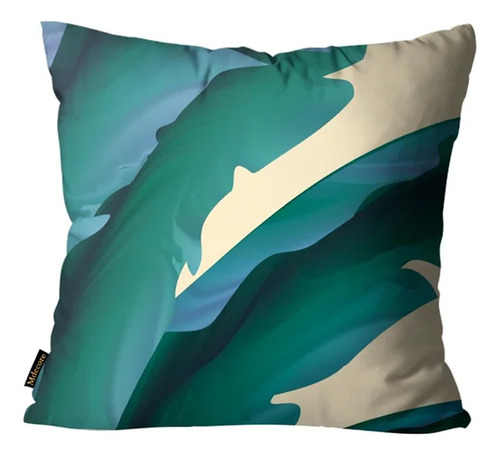 Kit Com 4 Capas De Almofadas Decorativas Verde Marinho