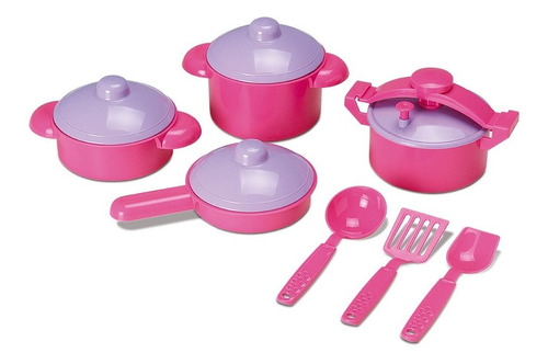 Kit Cozinha Infantil Panelinha Acessórios Mamy Cook Silmar Cor Colorido