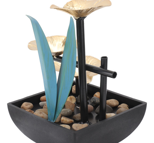 Fuente De Agua De Mesa Con Bomba De Cascada Usb Stone
