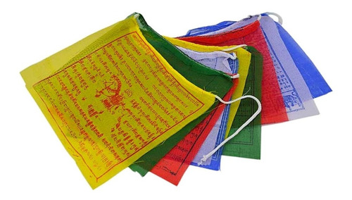 Banderas Tibetanas De Oración 12,7x15,2cm X25 Banderas 360cm