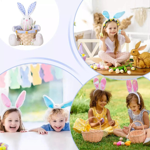 Canasta De Huevo De Dulces De Pascua Cestas De Conejito De P