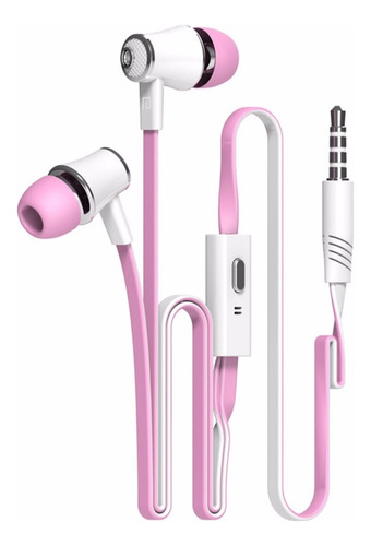 Handsfree Audífono - Micro - Flat Jm26 - Rosado