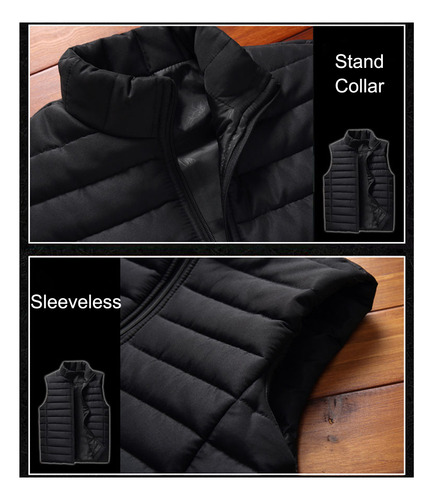 Chaleco Para Hombre, Chaquetas, Chaleco Acolchado Para Hombr