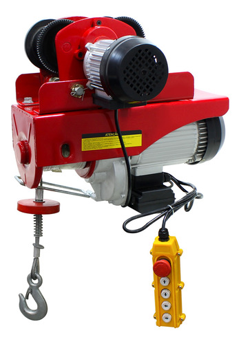 Talha Guincho Elétrico 300/600kg 6/12m Com Trolley Elétrico