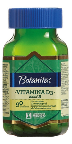 Vitamina D3 2000ui X 90tab - Unidad a $264
