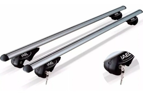 Imagen 2 de 7 de Barras Porta Equipaje Jeep Renegade C/llave Gris Alum 1.35m