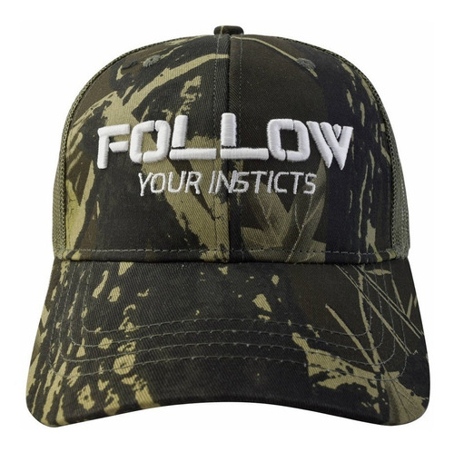 Gorra Deportiva Follow Your Insticts Verde Camuflaje Wallis