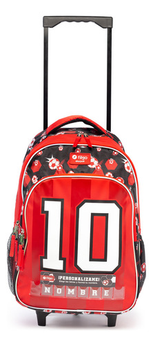 Mochila Escolar Filgo Starpak 18'' Carrito Diseño Infantiles Diseño De La Tela Futbol Rojo