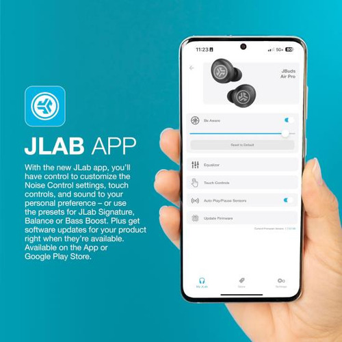 Jlab Jbuds Air Pro True Wireless Earbuds, Negro, Bluetooth M