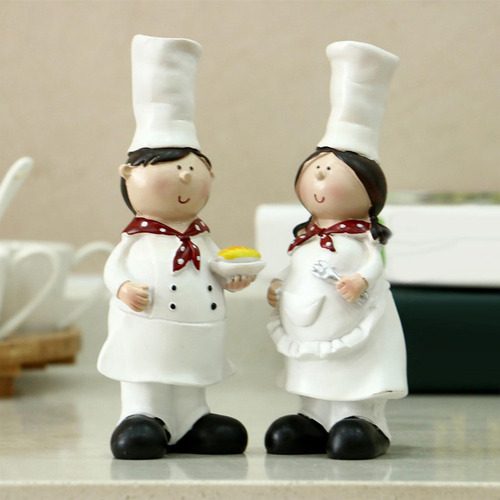 // 2 Estatuas De Resina Para Cocinar, Adornos Para Pareja De