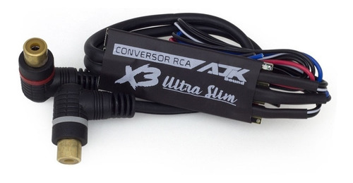 Conversor Automotivo Rca Remoto Slim Ajk X3 Slim Com Remote