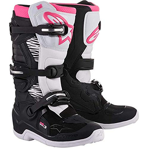 Botas Alpinestars Mujer (negro-blanco-rosa, Talla 7), Paquet