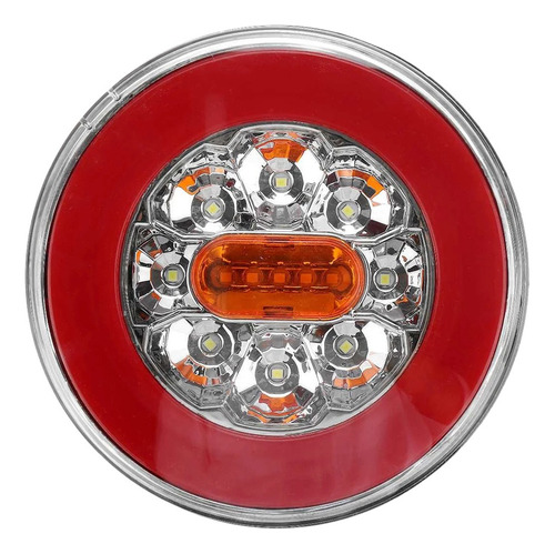 Luz Led Trasera Redonda 4 En 1 De 12-24v