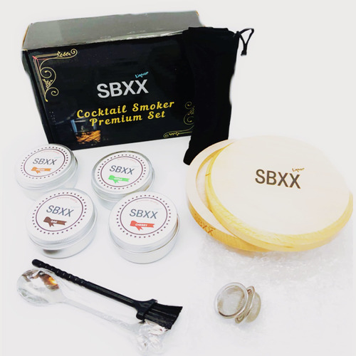 Sbxx Kit De Barman De Lujo Para Fumador De Cóctel De Licor,