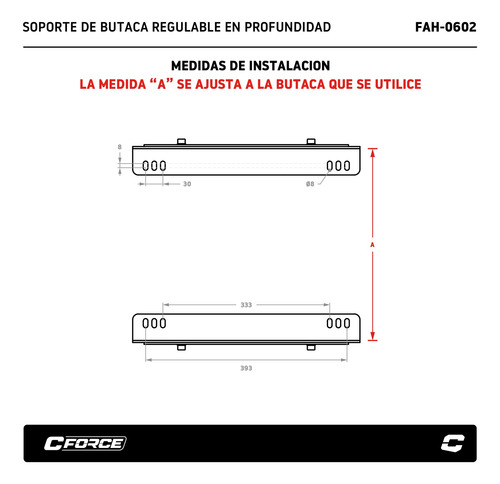 Imagen 4 de 7 de Soportes Butaca Competicion Regulables Profun Collino Cuotas