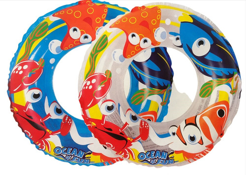 Imagen 3 de 7 de Salvavida Inflable Decorado Ninos 50cm Tv Nvo 7224 Bigshop
