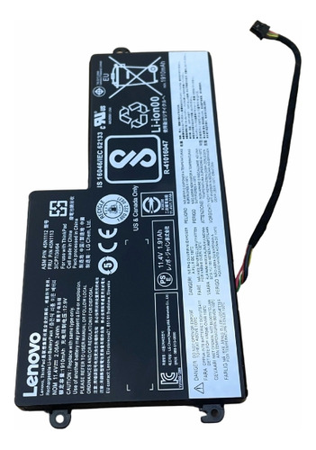Bateria Interna Notebook Lenovo Thinkpad T450 Preto