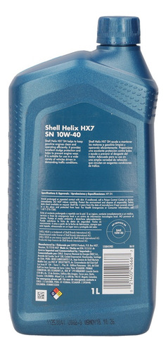 Aceite De Motor Shell Helix Hx7 Sintético 10w40 1l
