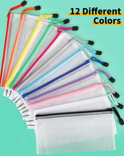 Estuche Para Lápices 60 Piezas 12 Colores Impermeable